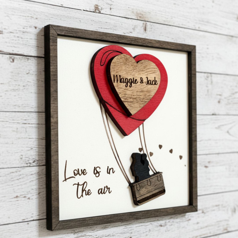 Heartfelt Couples' Personalized Wood Sign For Valentines Day Anniversary Custom Names Decor Heartfelt Couples' Personalized Wood Sign For Valentines Day Anniversary Custom Names Decor