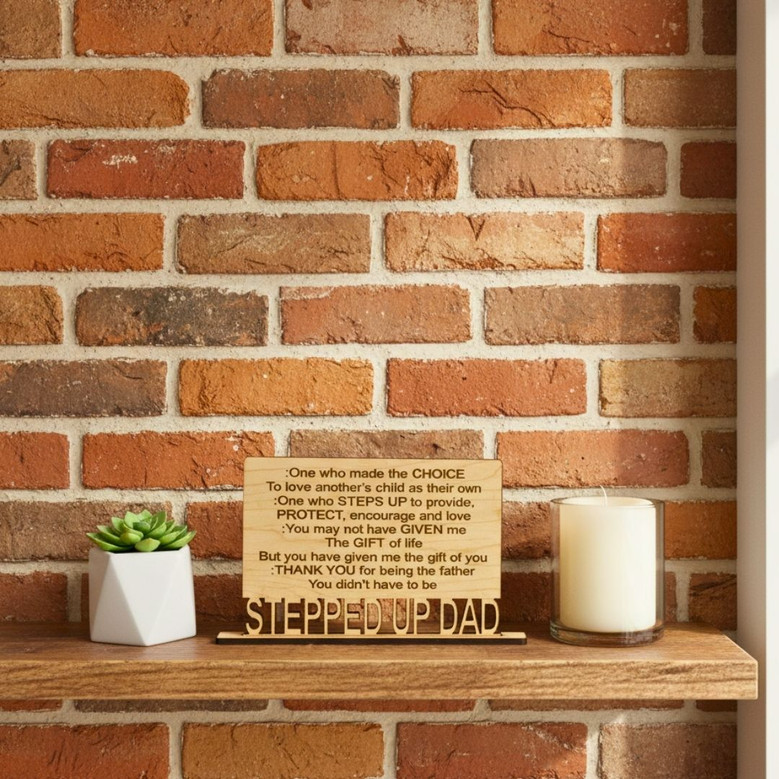 Personalized Step Dad Gifts: Heartfelt Wood Sign Plaque For Father's Day - A Thoughtful Touch To Any Room DéCor Personalized Step Dad Gifts: Heartfelt Wood Sign Plaque For Father's Day - A Thoughtful Touch To Any Room DéCor