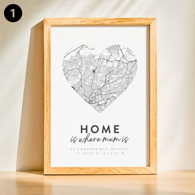 Custom Map Canvas - A Heartfelt Gift for Your First Home Journey