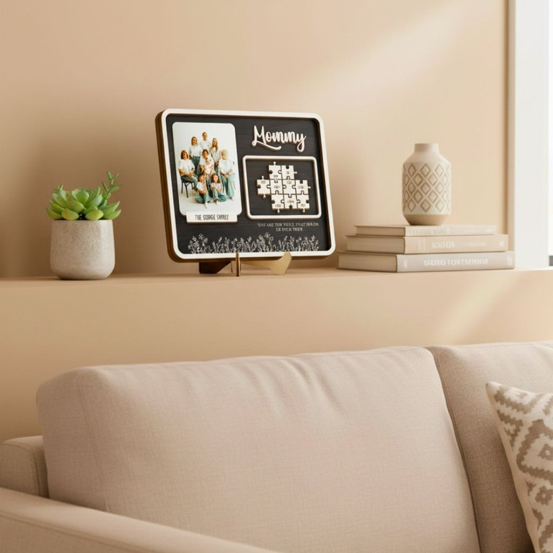 Personalized Mom Puzzle Wood Sign From Children - 'You Are The Piece That Holds Us Together'