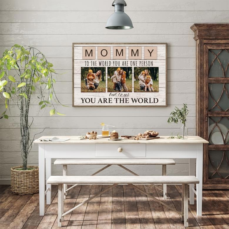 Heartfelt Mother's Day Canvas - "To The World" Personalized Gift