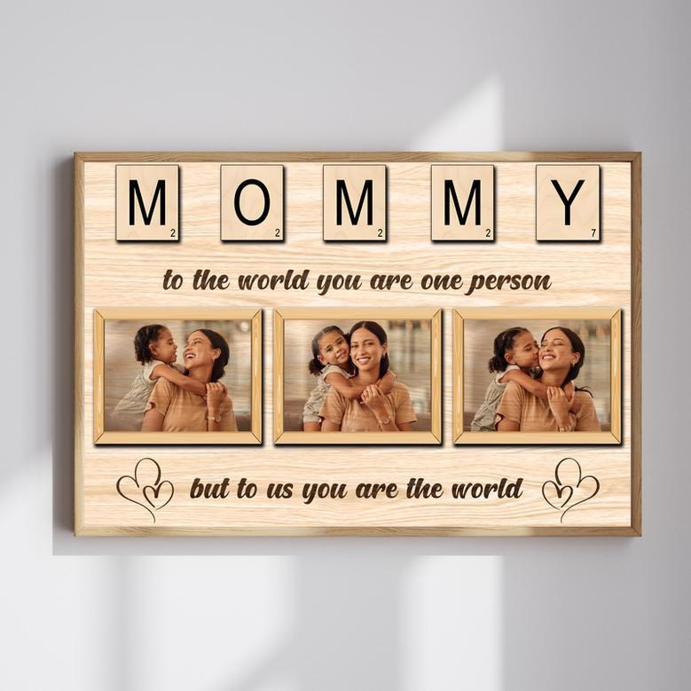 Heartfelt Mother's Day Canvas - "To The World" Personalized Gift