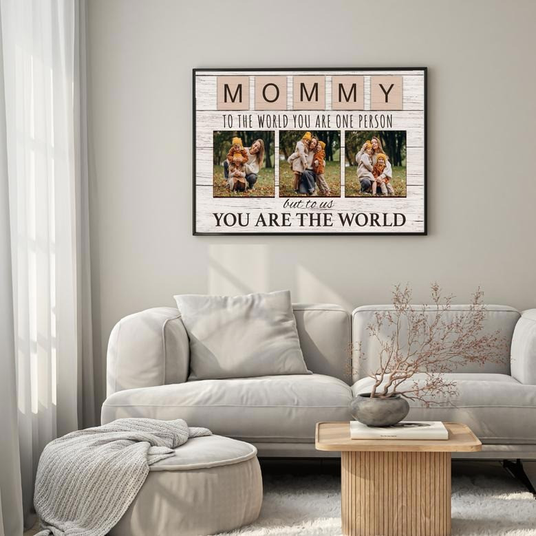 Heartfelt Mother's Day Canvas - "To The World" Personalized Gift