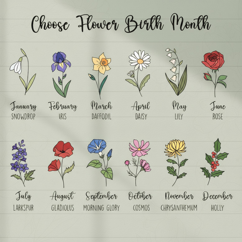 Grandma's Love Blooms Forever - Personalized Flower Wood Sign