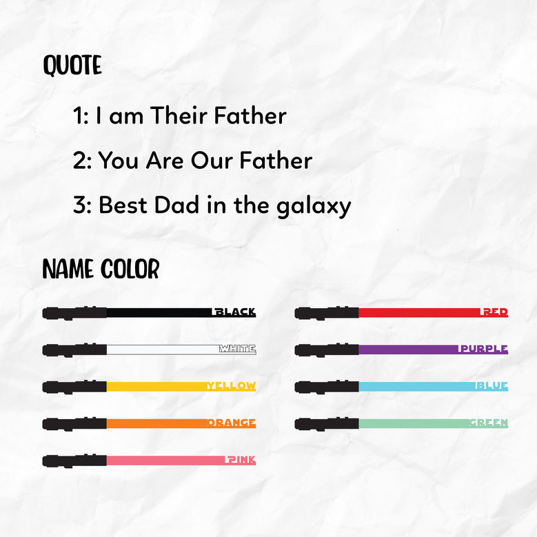 Personalized Lightsaber Wood Sign Gift - Best Dad In The Galaxy