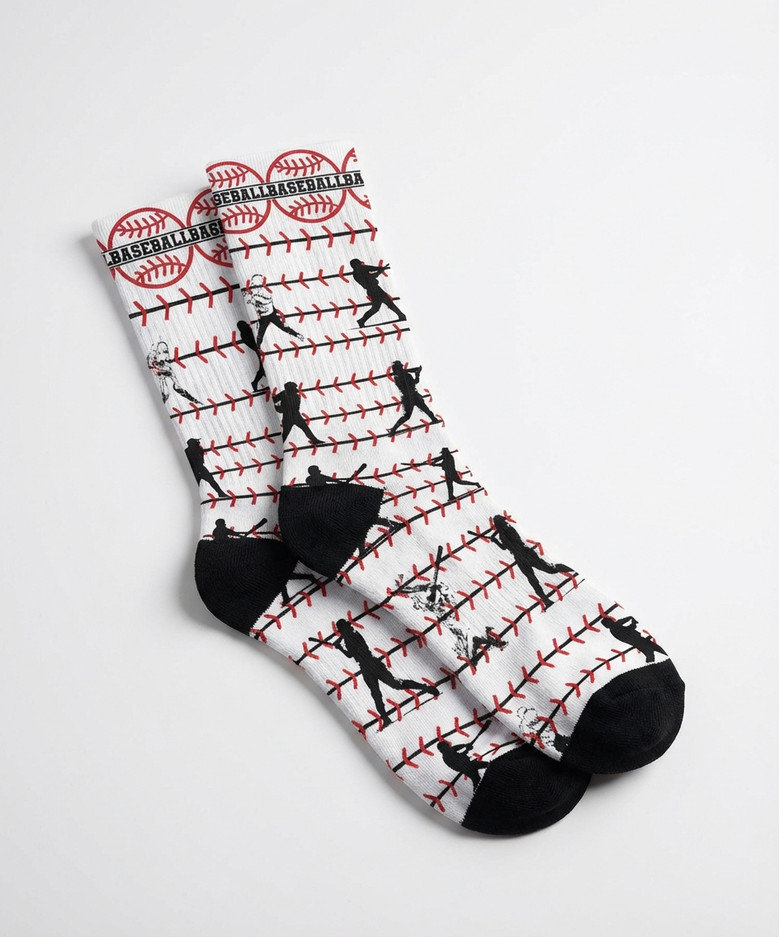 3D Baseball Fan Socks Score Big Perfect Sports Gift 3D Baseball Fan Socks Score Big Perfect Sports Gift