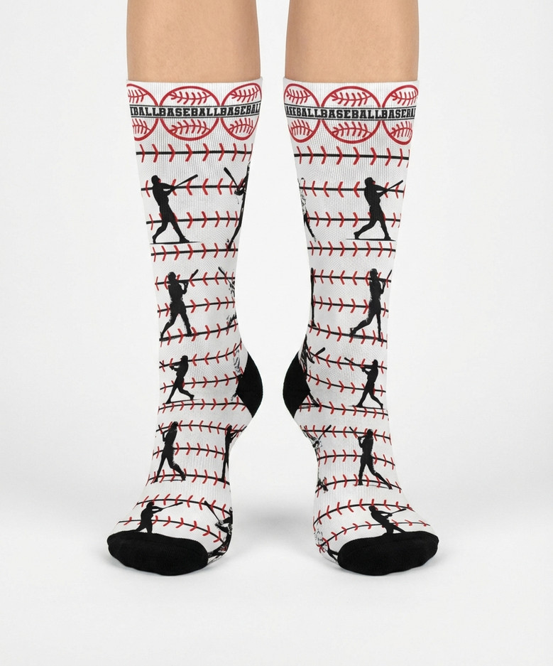 3D Baseball Fan Socks Score Big Perfect Sports Gift 3D Baseball Fan Socks Score Big Perfect Sports Gift