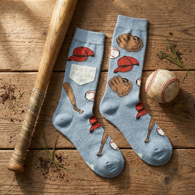 Funny Baseball Quote 3D Socks Find Your Way Home