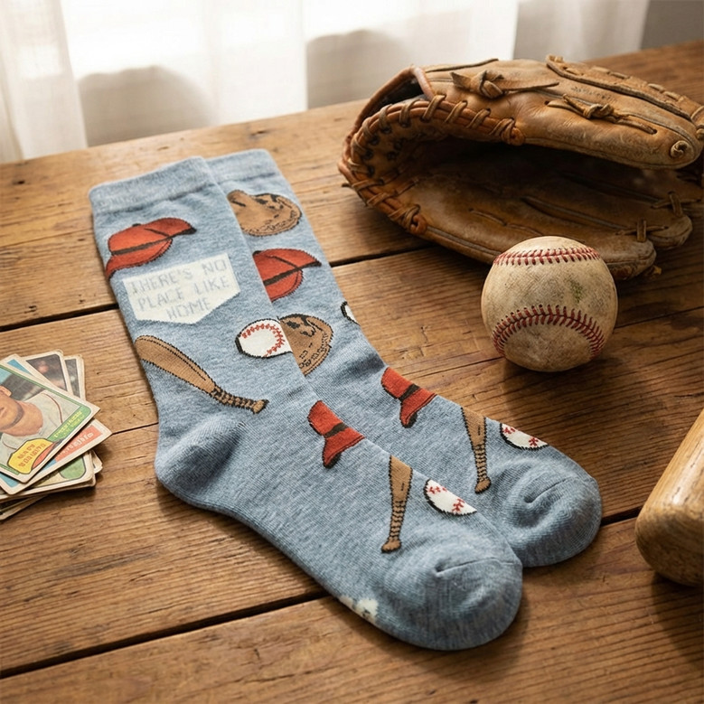 Funny Baseball Quote 3D Socks Find Your Way Home