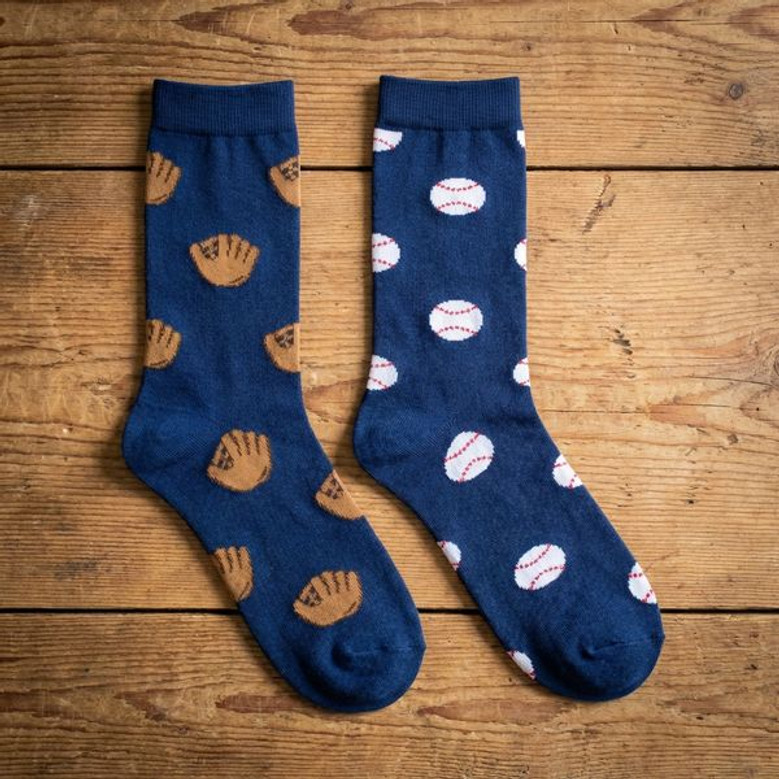 Mismatched Baseball 3D Socks Fun Home Run Gift Mismatched Baseball 3D Socks Fun Home Run Gift
