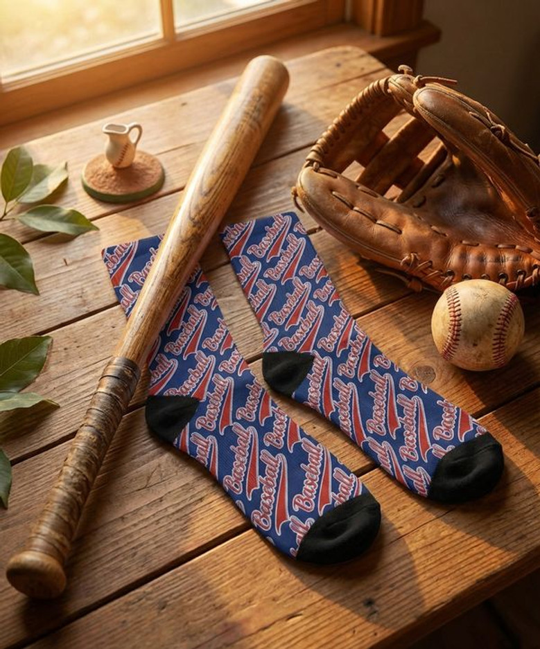 Ultimate Baseball Fan 3D Socks Perfect Sports Gift Ultimate Baseball Fan 3D Socks Perfect Sports Gift