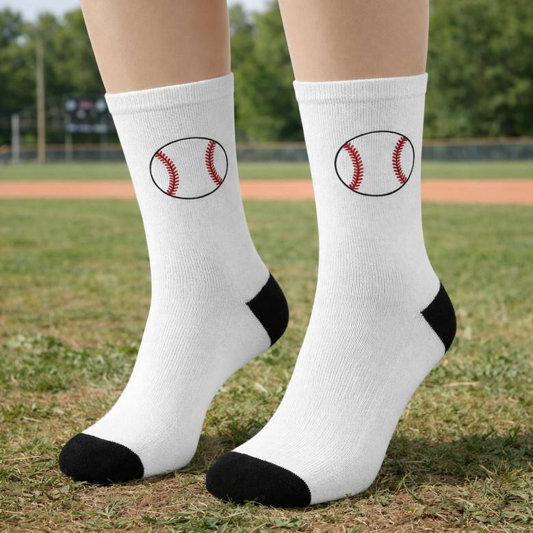 Baseball Mom and Sister 3D Socks Perfect Gameday Gift