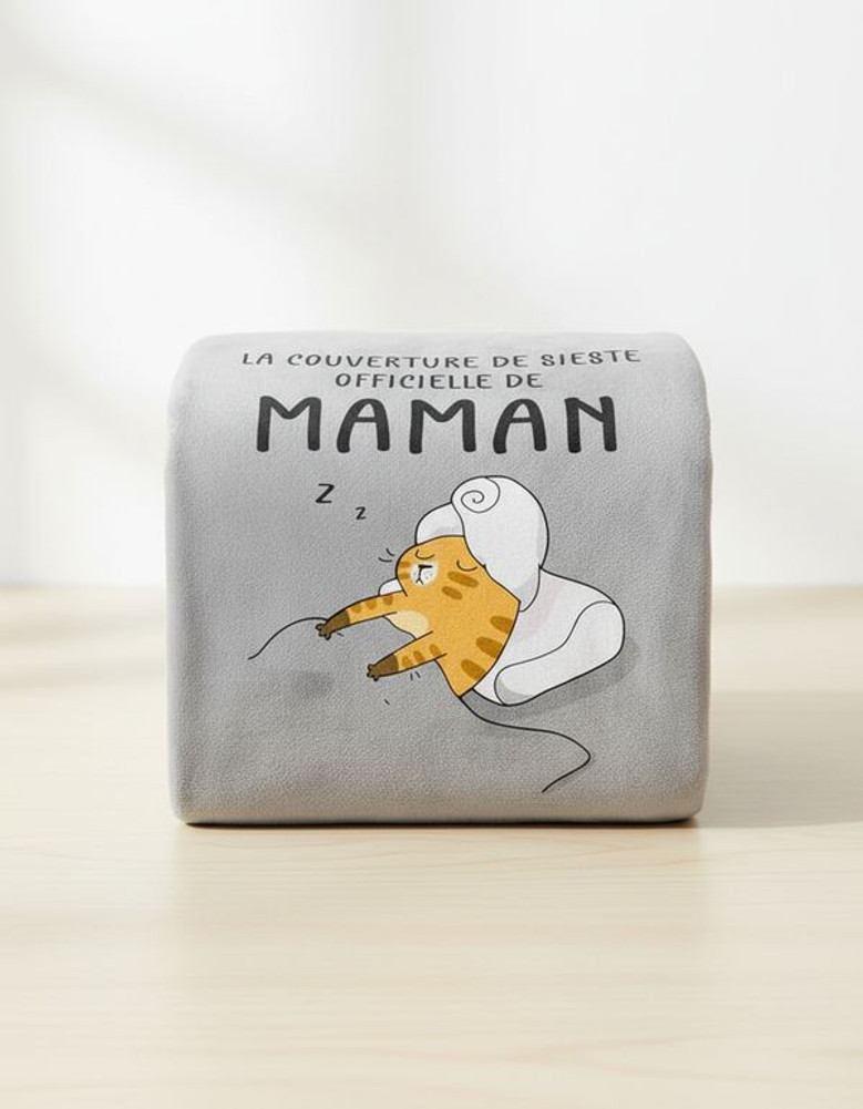 Juratar Cadeaux Maman,Cadeau Anniversaire Maman, Cadeau FêTe Des MèRes, 62 * 52IN Personnalisé Plaid Couverture Polaire
