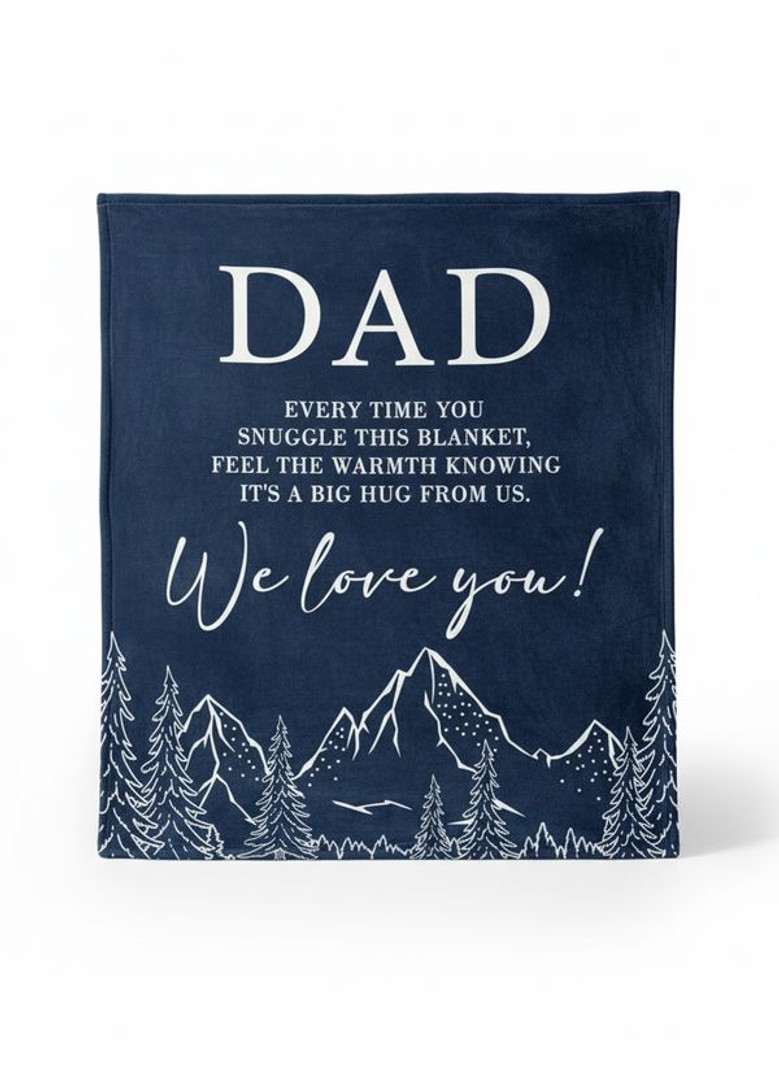 Niyewsor Couverture En Flanelle Pour Papa, Cadeau D'Anniversaire De La Part De Sa Fille, Fils, Cadeaux Pour Papa Pour NoëL, Anniversaire, FêTe Des PèRes, Thanksgiving