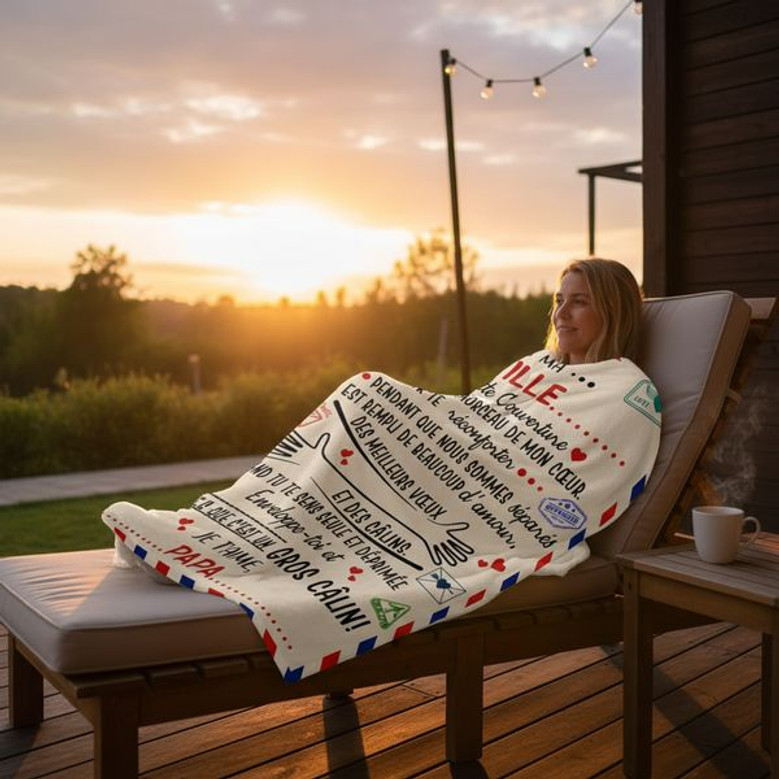 Plaid Personnalisé Doux Pour Offrir à Sa Fille De La Part De Papa, Couverture Cadeau à Ma Fille, Cadeaux D'Anniversaire, De Noël Et Du Nouvel Pour Fille De Papa, Cadeau 18 Ans Fille