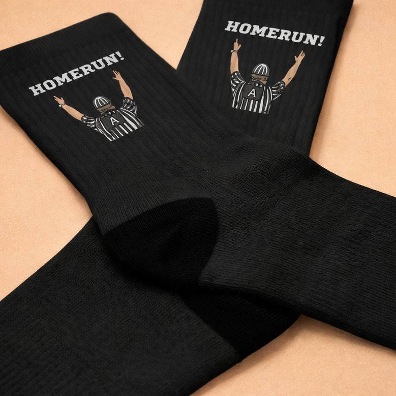 Umpire Game Day Baseball 3D Crew Socks Ultimate Comfort Umpire Game Day Baseball 3D Crew Socks Ultimate Comfort