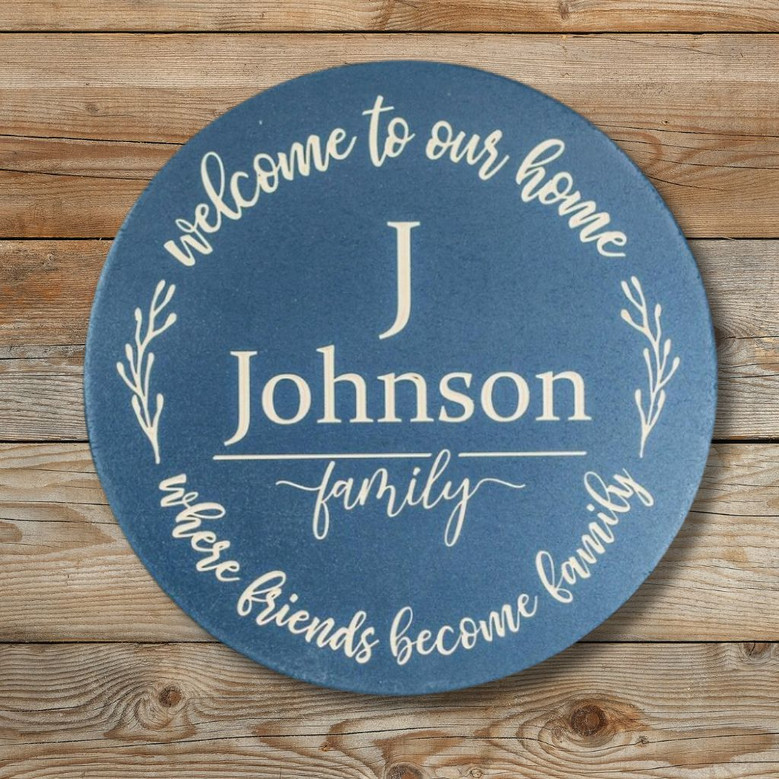 Custom Family Round Wood Sign, Bonds of Kinship Home Decor