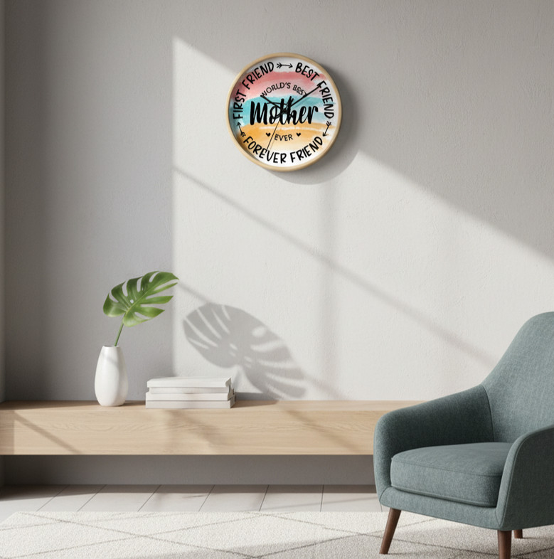 Cherish Her Every Moment - Personalized Wall Clock for Mom