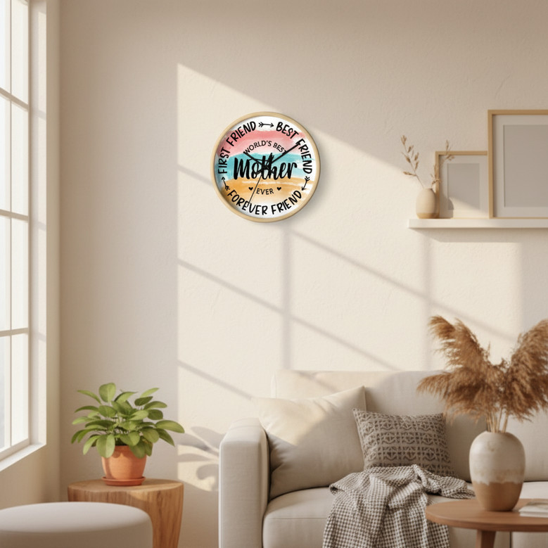 Cherish Her Every Moment - Personalized Wall Clock for Mom