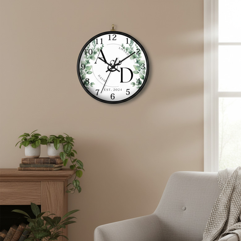 Commemorate Love with an Established Personalized Wall Clock