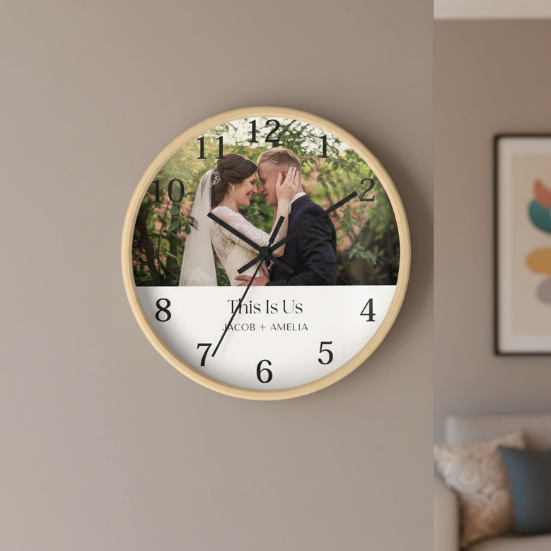 "This Is Us" Wedding Keepsake - Personalized Wall Clock Gift