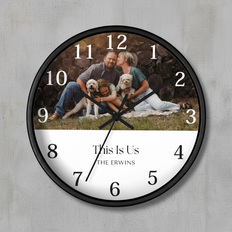 "This Is Us" Wedding Keepsake - Personalized Wall Clock Gift