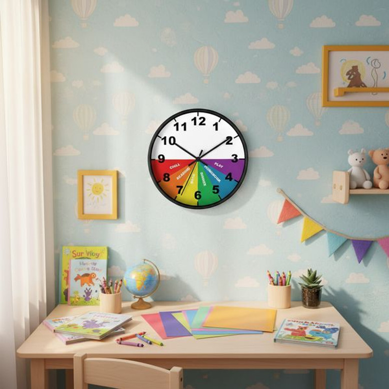 Empower Their Routine - Kids Personalized Wall Clock