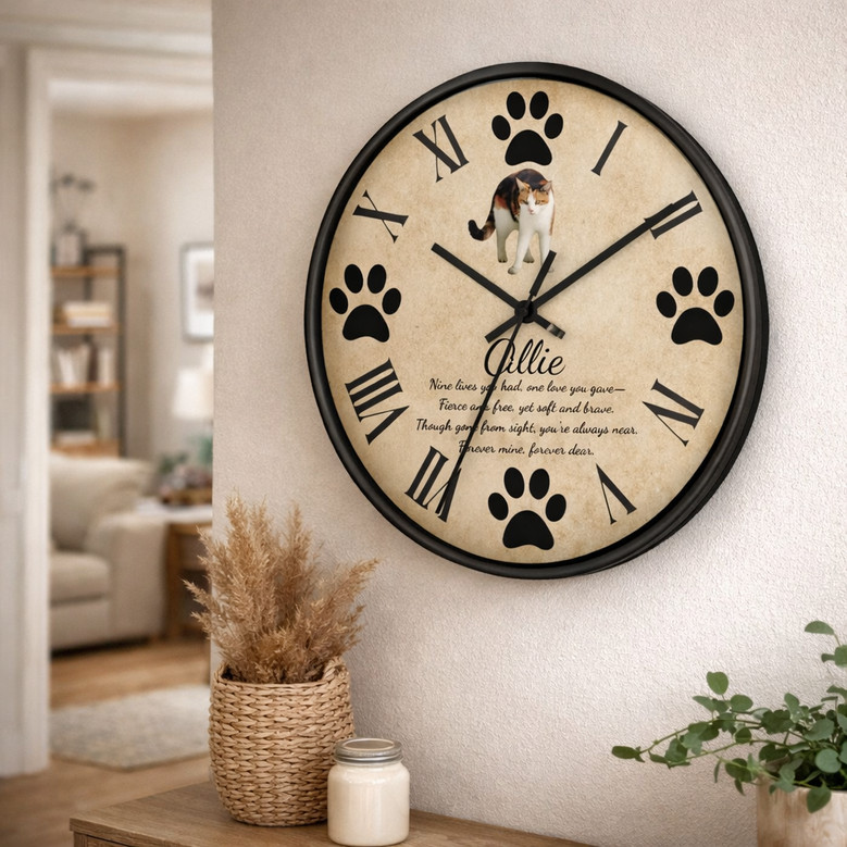 Honoring a Loyal Friend - Photo Personalized Wall Clock