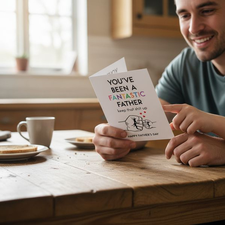 Cheeky Father's Day Greeting Card for a Hilarious Dad