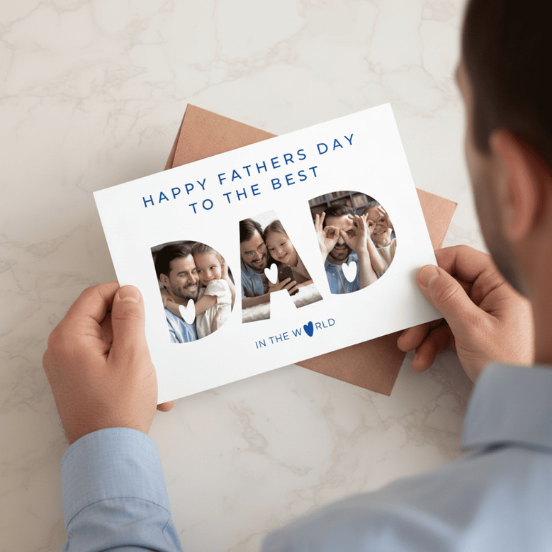 Custom Greeting Card for Dad - Personal Father's Day Keepsake