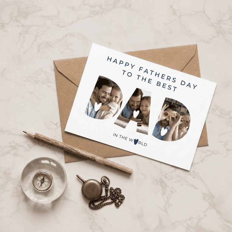 Custom Greeting Card for Dad - Personal Father's Day Keepsake
