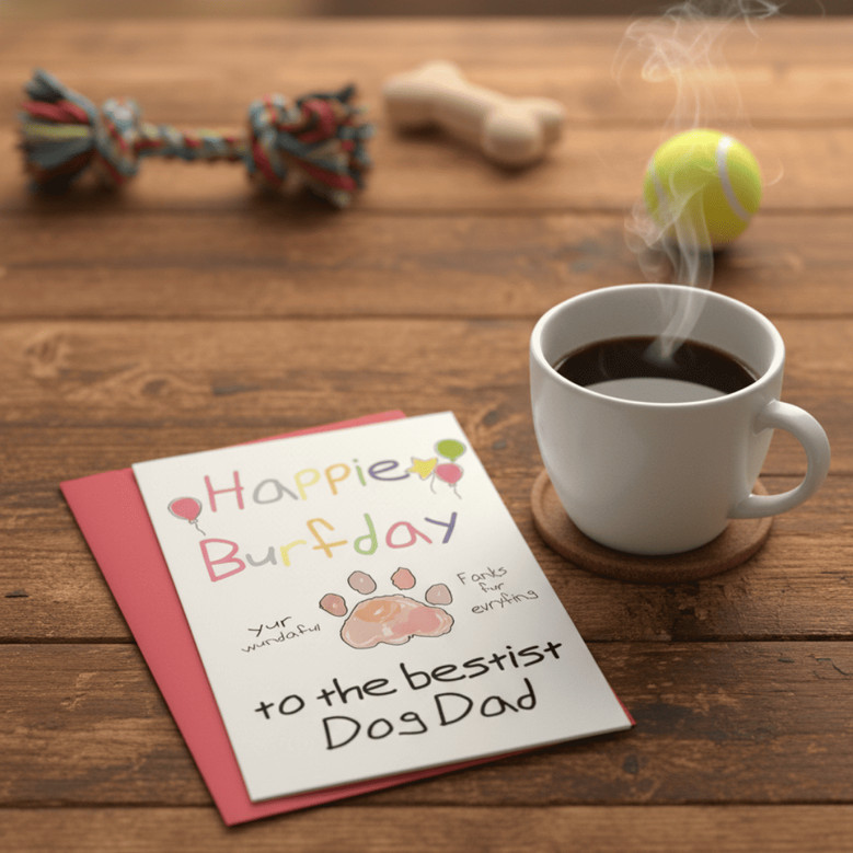 From Your Best Furry Friend - Dog Dad Father's Day Greeting Card