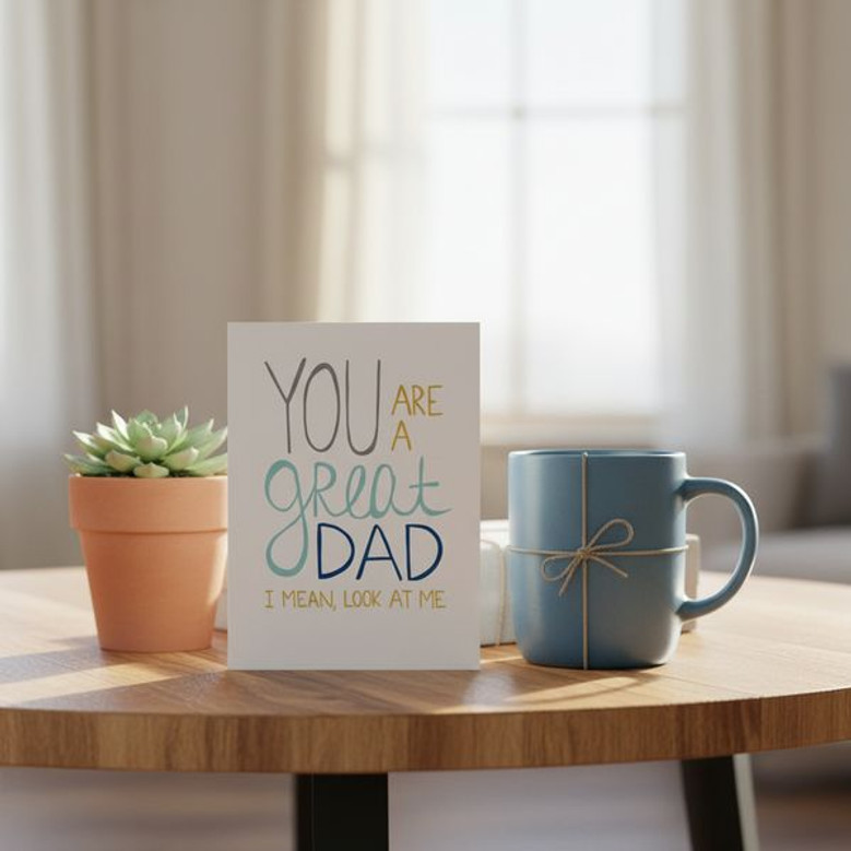 Hilarious Best Dad Ever Greeting Card - Perfect for Father's Day