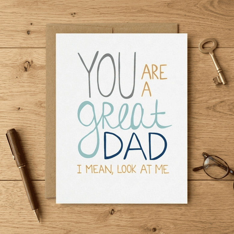 Hilarious Best Dad Ever Greeting Card - Perfect for Father's Day