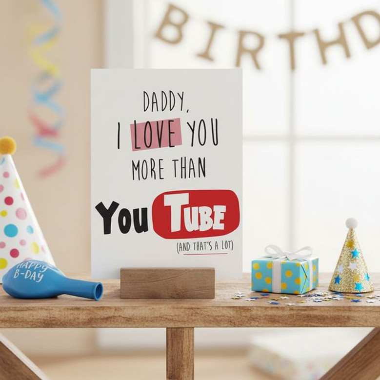 Hilarious Birthday Greeting Card for Dad from Son and Daughter