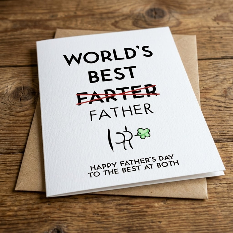 Hilarious Dad Joke Potty Humor Greeting Card for Father's Day