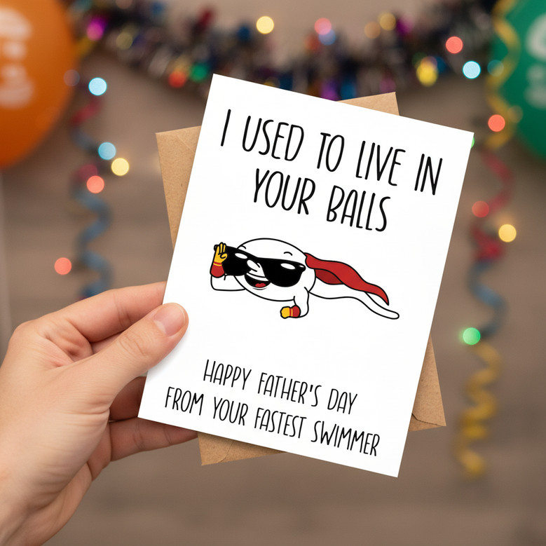 Hilarious Father's Day Greeting Card - Funny Dad Birthday Gift Hilarious Father's Day Greeting Card - Funny Dad Birthday Gift