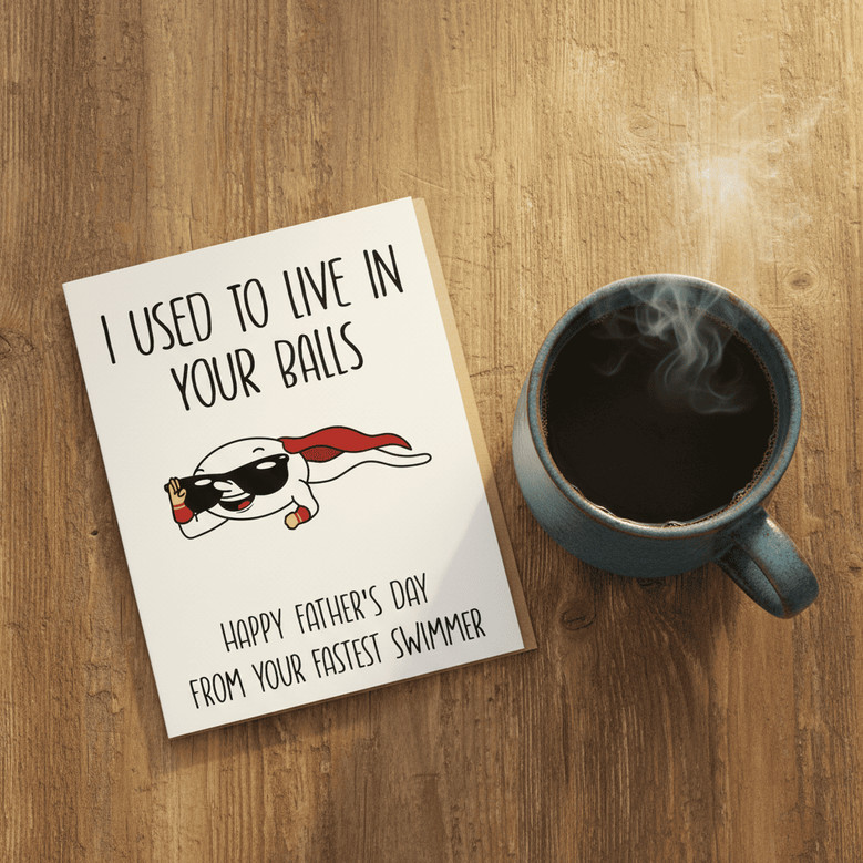 Hilarious Father's Day Greeting Card - Funny Dad Birthday Gift Hilarious Father's Day Greeting Card - Funny Dad Birthday Gift