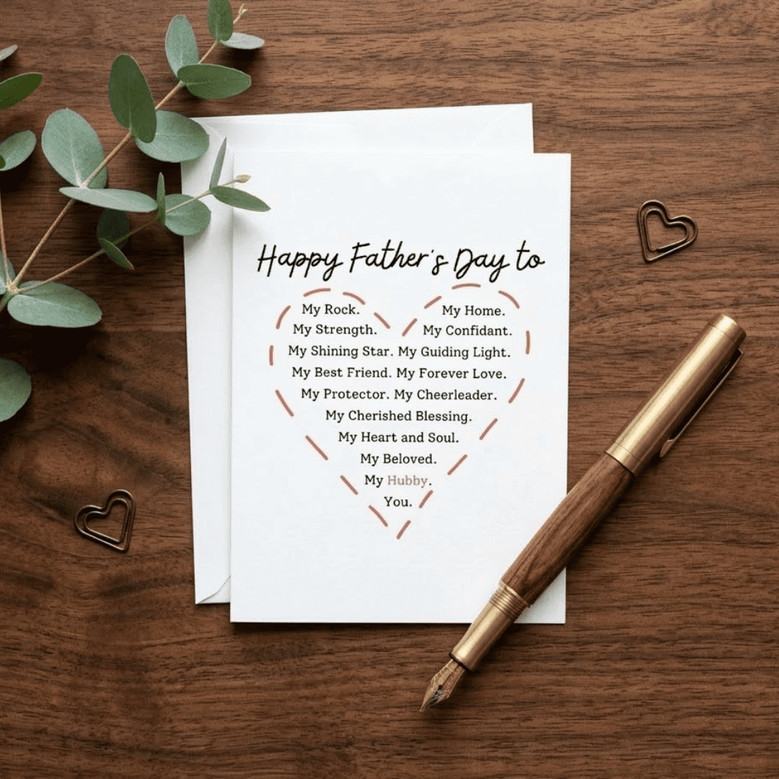 To My Loving Husband - Sentimental Father's Day Greeting Card