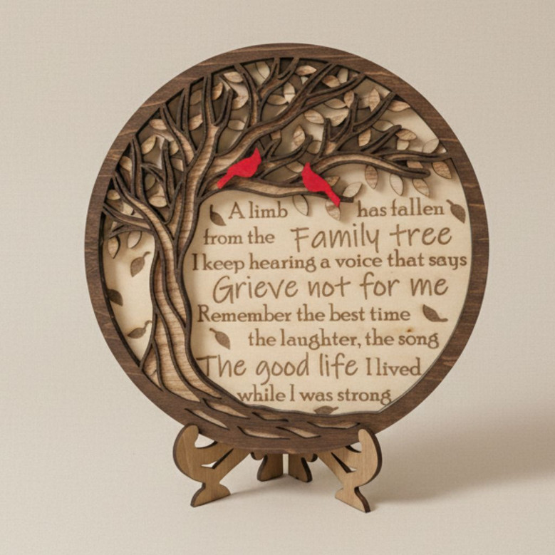 Cardinal Memorial Layer Wood Sign Heartfelt Sympathy Keepsake Cardinal Memorial Layer Wood Sign Heartfelt Sympathy Keepsake