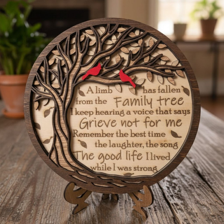 Cardinal Memorial Layer Wood Sign Heartfelt Sympathy Keepsake Cardinal Memorial Layer Wood Sign Heartfelt Sympathy Keepsake