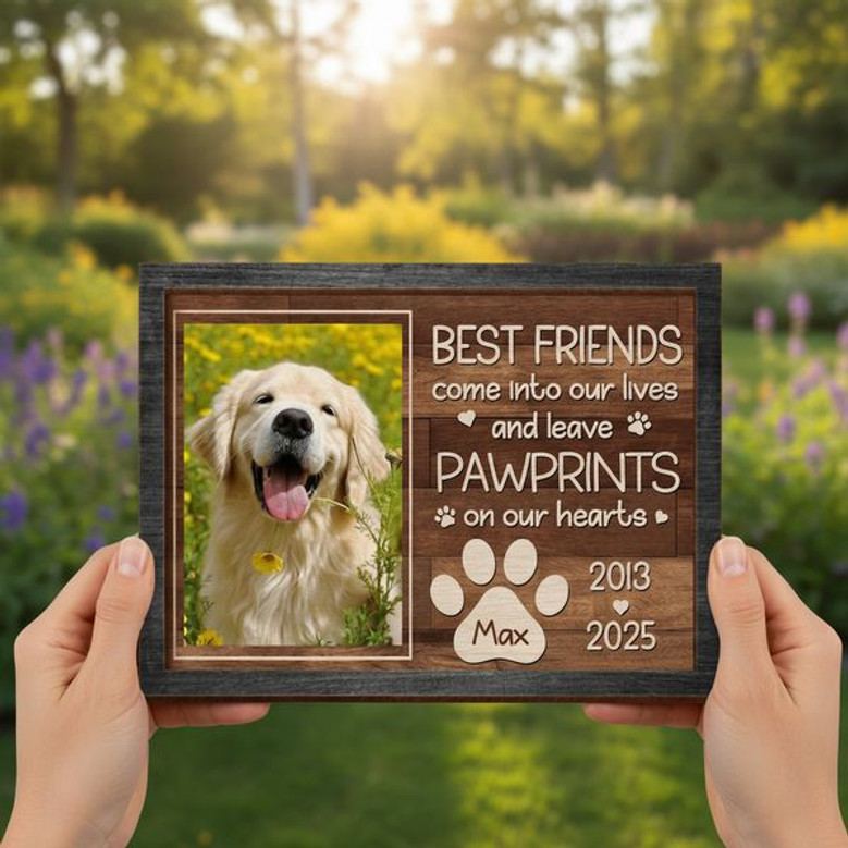 Cherished Pet Memories Custom Photo Layer Wood Sign Memorial Cherished Pet Memories Custom Photo Layer Wood Sign Memorial