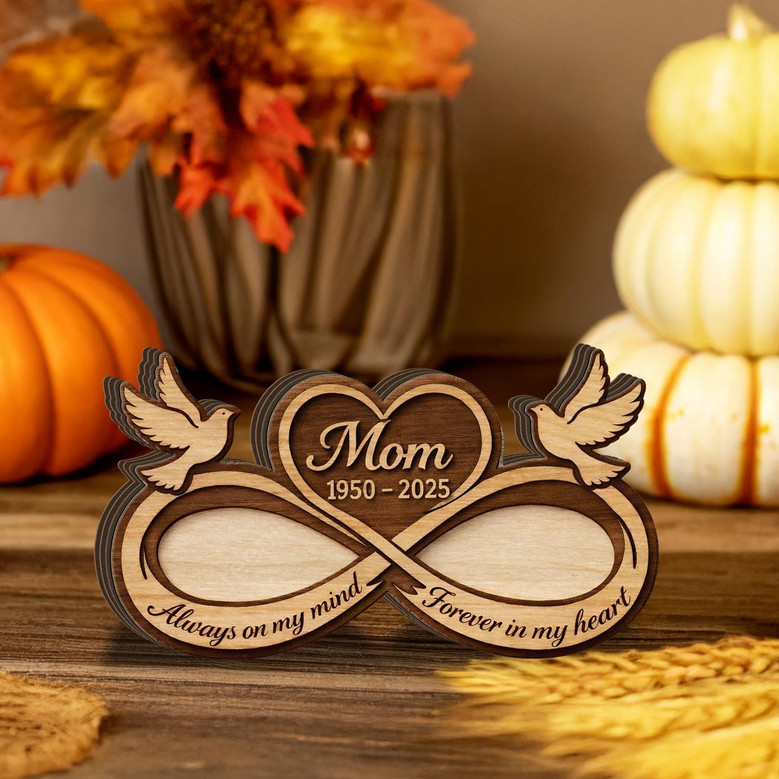 Eternal Heart Doves Mom Memorial Layer Wood Sign Eternal Heart Doves Mom Memorial Layer Wood Sign