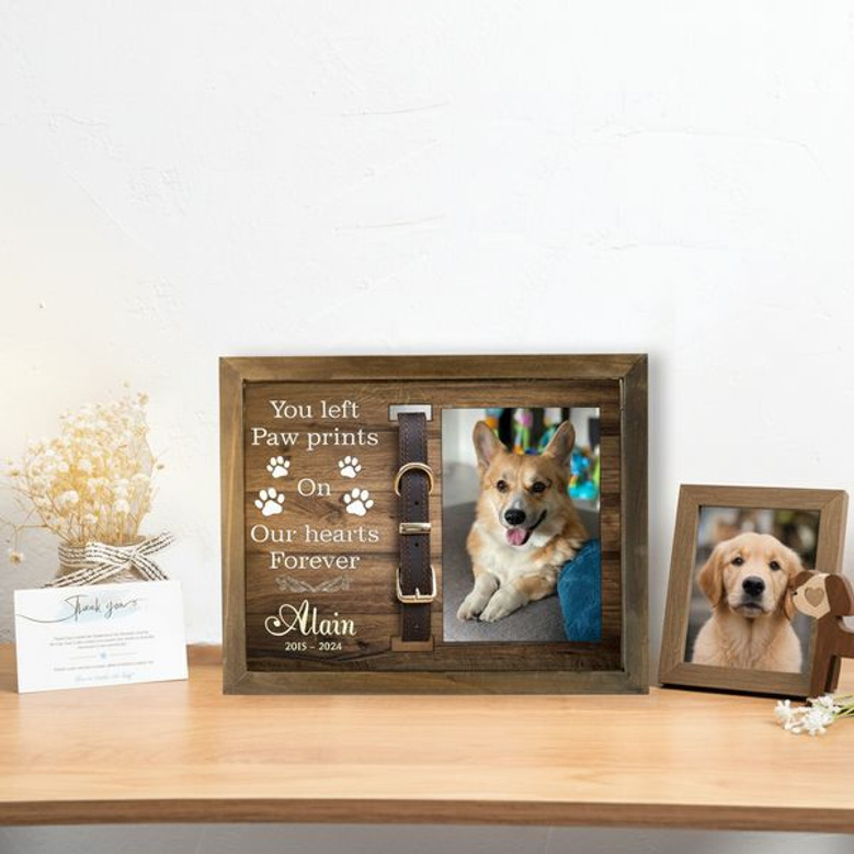 Forever in Your Heart Pet Collar Layer Wood Sign Memorial Forever in Your Heart Pet Collar Layer Wood Sign Memorial