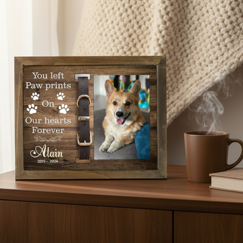 Forever in Your Heart Pet Collar Layer Wood Sign Memorial Forever in Your Heart Pet Collar Layer Wood Sign Memorial