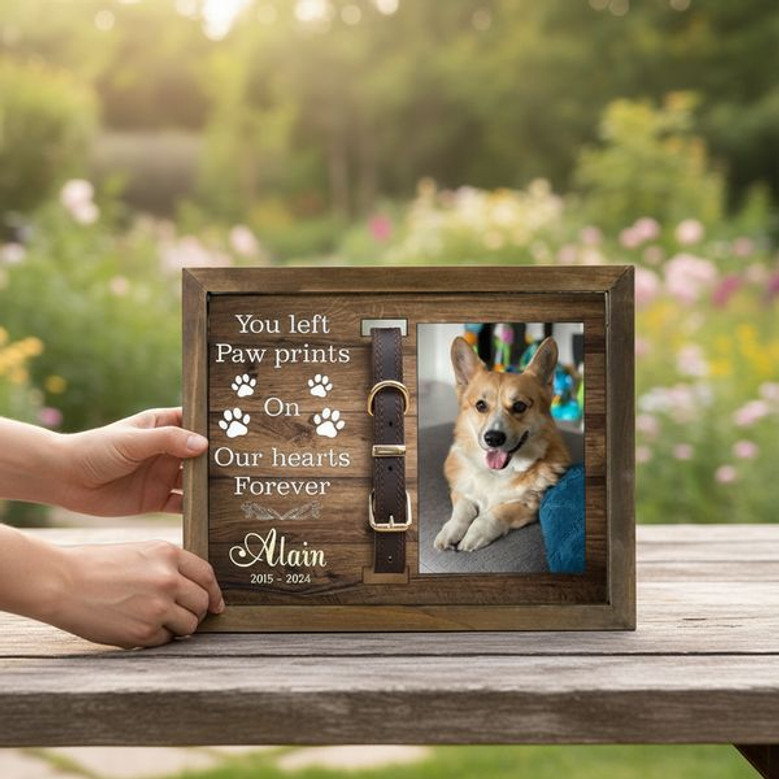 Forever in Your Heart Pet Collar Layer Wood Sign Memorial Forever in Your Heart Pet Collar Layer Wood Sign Memorial