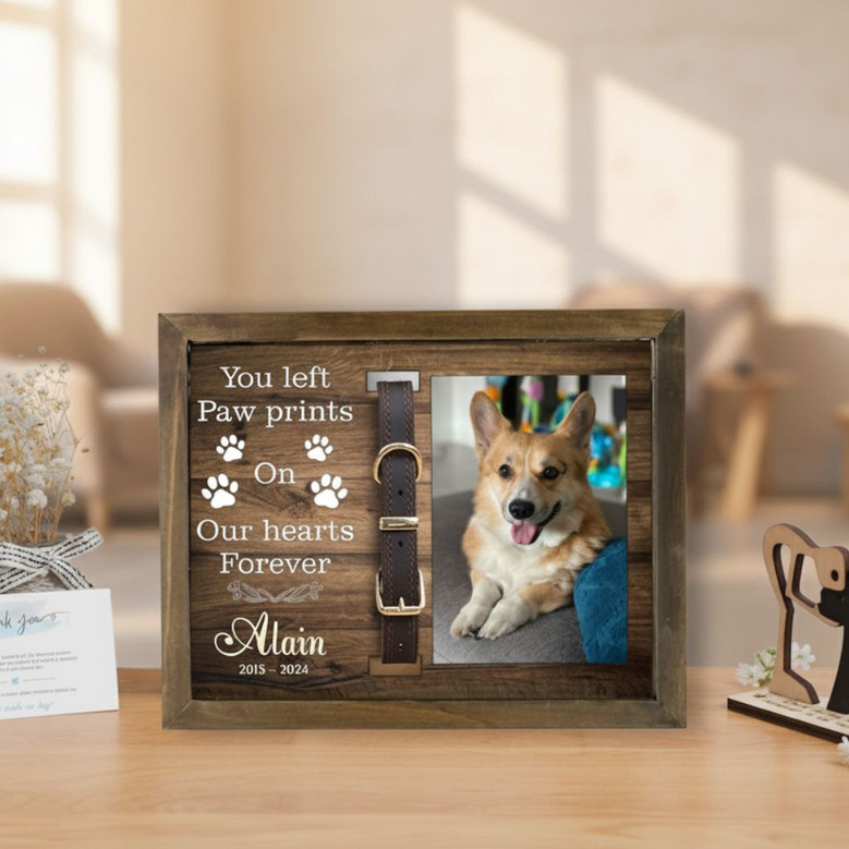 Forever in Your Heart Pet Collar Layer Wood Sign Memorial Forever in Your Heart Pet Collar Layer Wood Sign Memorial