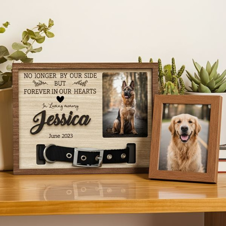 Forever Near Dog Collar Holder Layer Wood Sign Forever Near Dog Collar Holder Layer Wood Sign