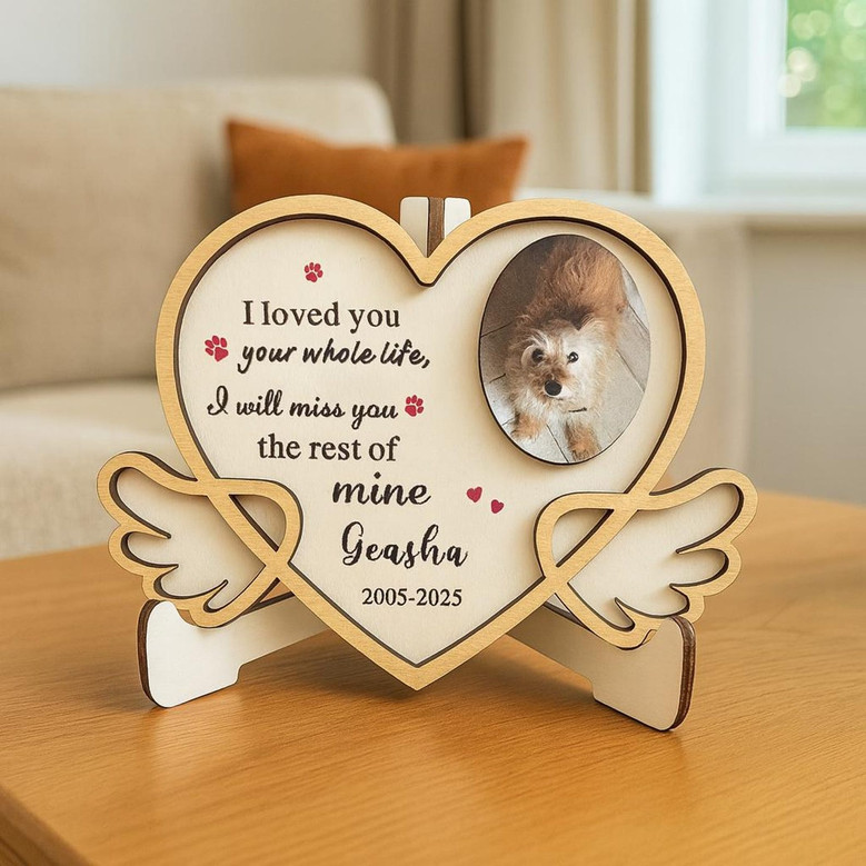 Honoring Your Pet Heart Photo Layer Wood Sign Honoring Your Pet Heart Photo Layer Wood Sign