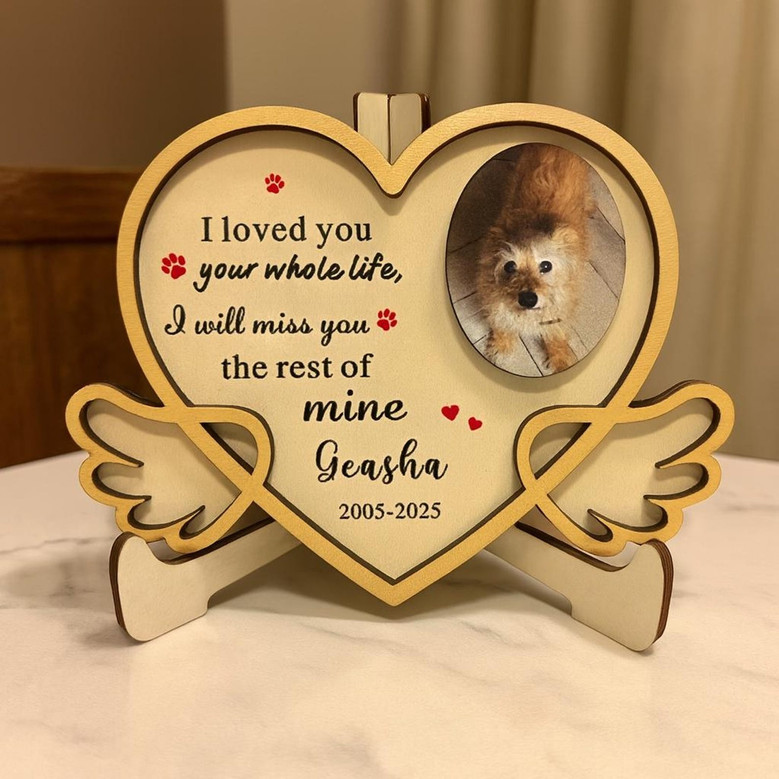 Honoring Your Pet Heart Photo Layer Wood Sign Honoring Your Pet Heart Photo Layer Wood Sign